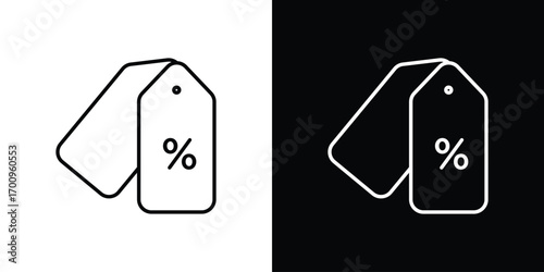 Tags icon logo black vector. suitable for any business website designs