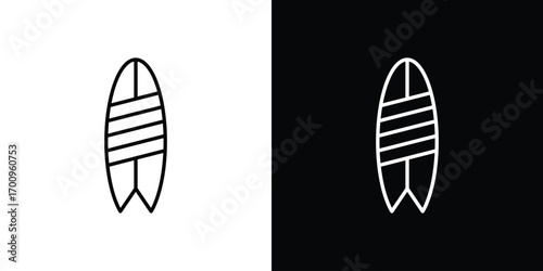Surfing icon logo black vector. suitable for any business website designs