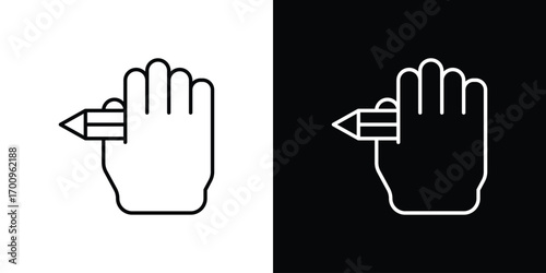 Self expression icon logo black vector. suitable for any business website designs