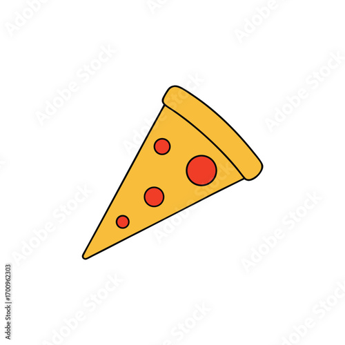 Delicious slice of pepperoni pizza with stretchy cheese