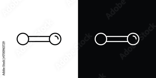 Piercing icon logo black vector. suitable for any business website designs