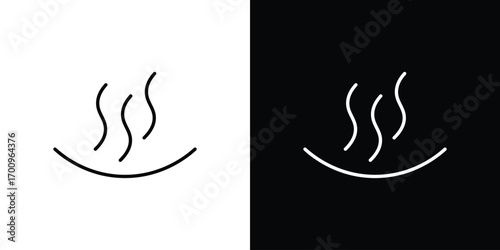 Onsen icon logo black vector. suitable for any business website designs