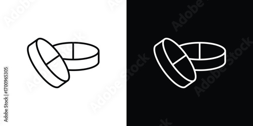 Medicine icon logo black vector. suitable for any business website designs