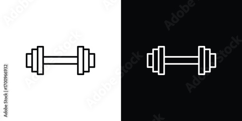 Gym icon logo black vector. suitable for any business website designs