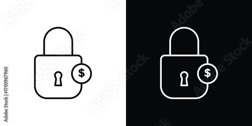 Fixed price icon logo black vector. suitable for any business website designs