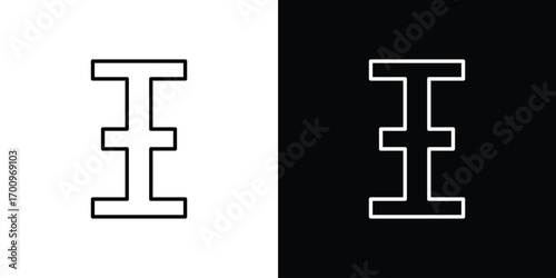 Cursor text icon logo black vector. suitable for any business website designs