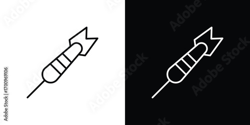 Dart icon logo black vector. suitable for any business website designs