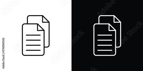 Copy icon logo black vector. suitable for any business website designs