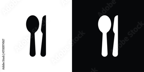 Utensils icon. vector art. solid style pictogram