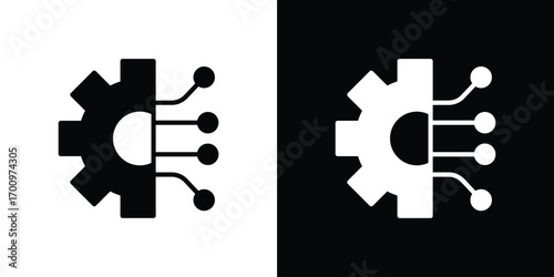 Transform icon. vector art. solid style pictogram