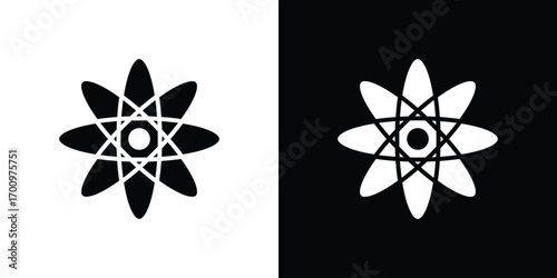 Physics icon. vector art. solid style pictogram