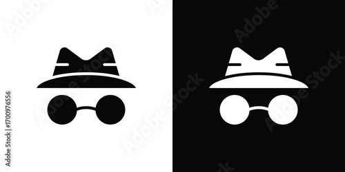 Incognito icon. vector art. solid style pictogram