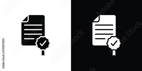 Diploma icon. vector art. solid style pictogram