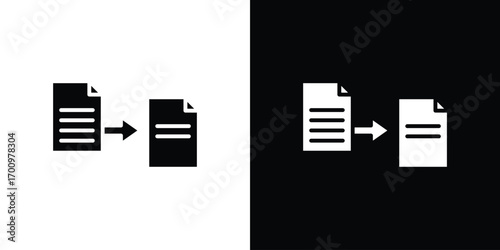 Data transfer icon. vector art. solid style pictogram