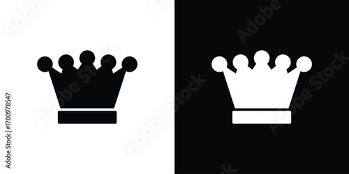 Crown icon. vector art. solid style pictogram