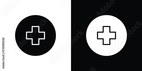 Add icon. vector art. solid style pictogram