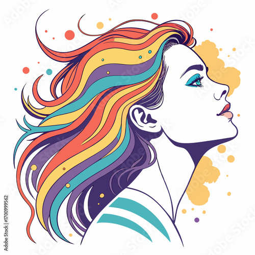 girl with long hair