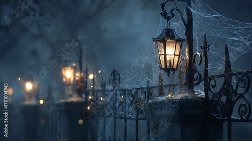 old street lantern halloween