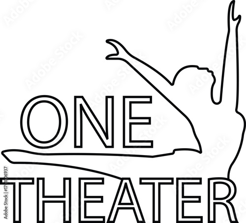 A classic theater logo featuring comedy and tragedy masks, rich red and gold colors, and elegant serif text, symbolizing drama, art, and timeless performance.