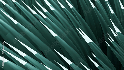 Abstract teal and white lines creating a dynamic pattern