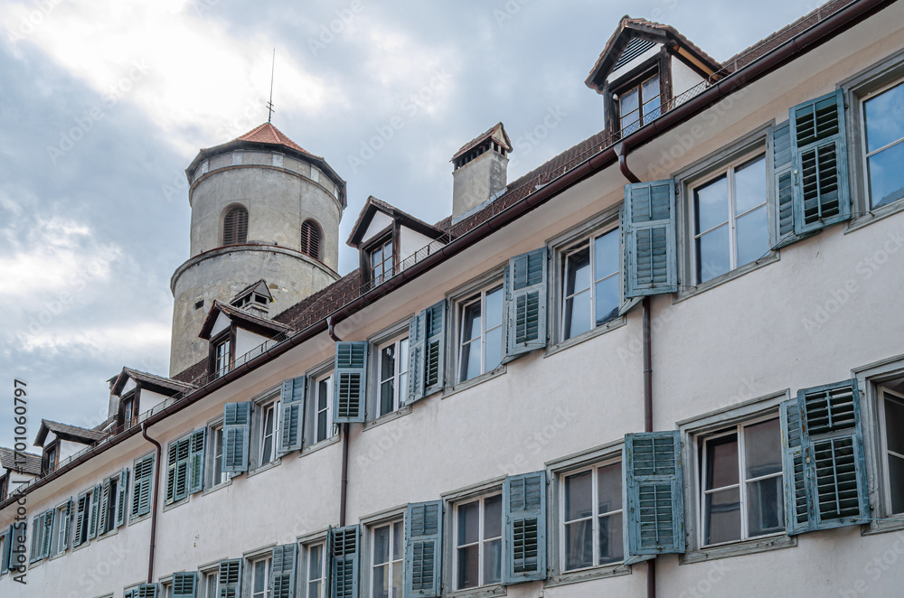 Obraz premium Architecture in the old town of Feldkirch, Austria