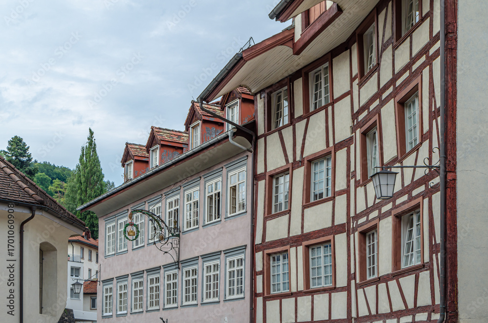 Fototapeta premium Architecture in the old town of Feldkirch, Austria