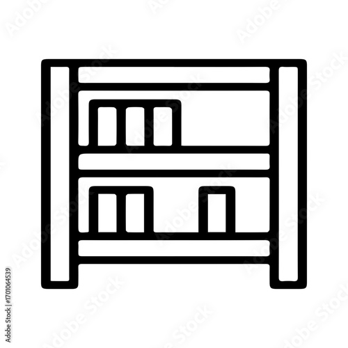 Simple Bookshelf Icon