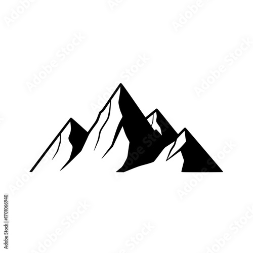 mountains symbol representing nature, outdoor adventure, and scenic landscape exploration