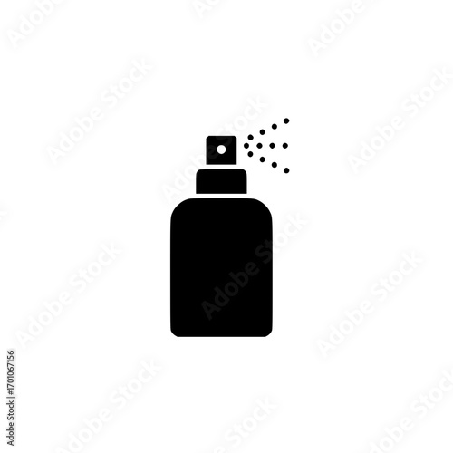spray disinfectant bottle icon symbolizing hygiene, cleaning, sanitizer, and protective health
