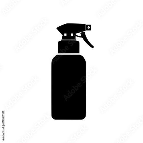 spray bottle icon representing cleaning, sanitizer, hygiene, and household product container