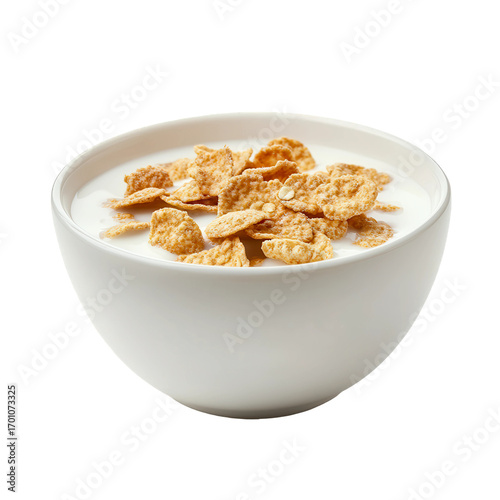Bowl of cereal with milk