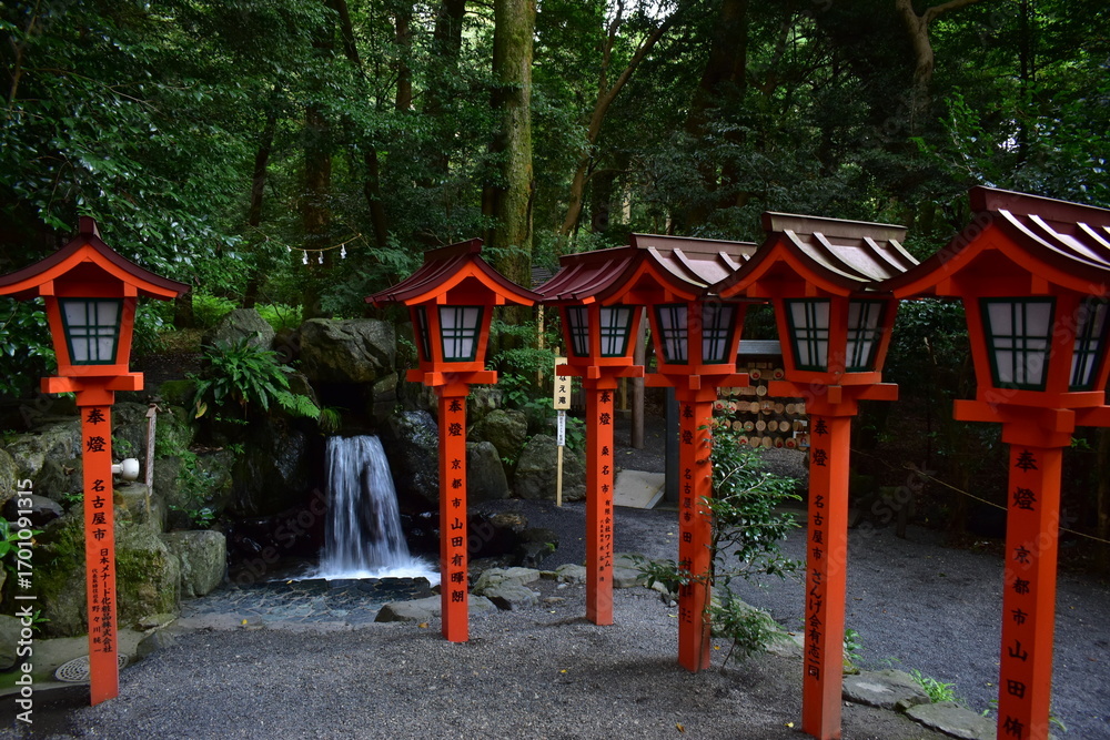 Naklejka premium 三重 三重県 神社仏閣 神社 椿大神社