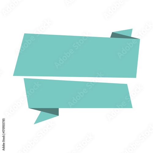 Stylish two-tier graphic banner with a clean, flat design for various announcements and headings