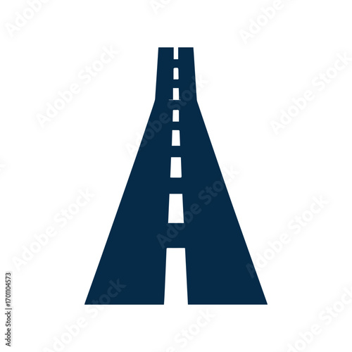 Bold abstract highway logo symbolizing strength and innovative growth
