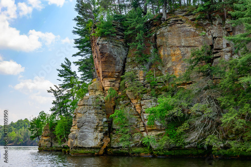 Obraz na płótnie Rock Formations at the Wisconsin Dells
