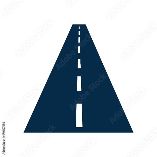 Abstract circle highway logo design with futuristic transport branding