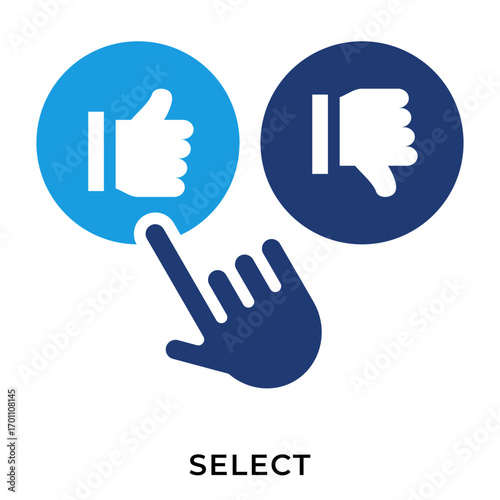 Select Icon – Voting, Choice, Like and Dislike Options