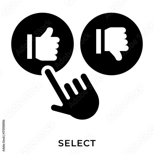 Select Icon – Voting, Choice, Like and Dislike Options