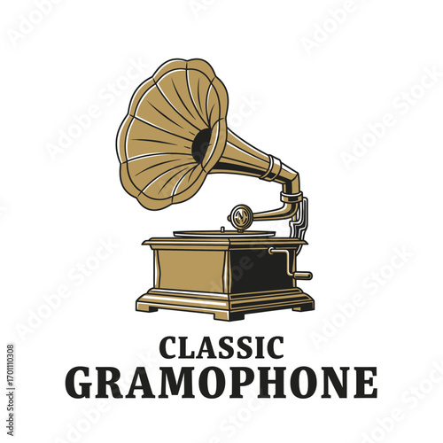 gramophone audio classic music vintage retro 