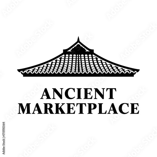 Ancient market place  traditional marketplace shop building 