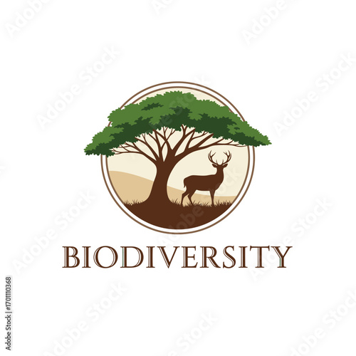 biodiversity deer tree  wildlife animal forest nature 