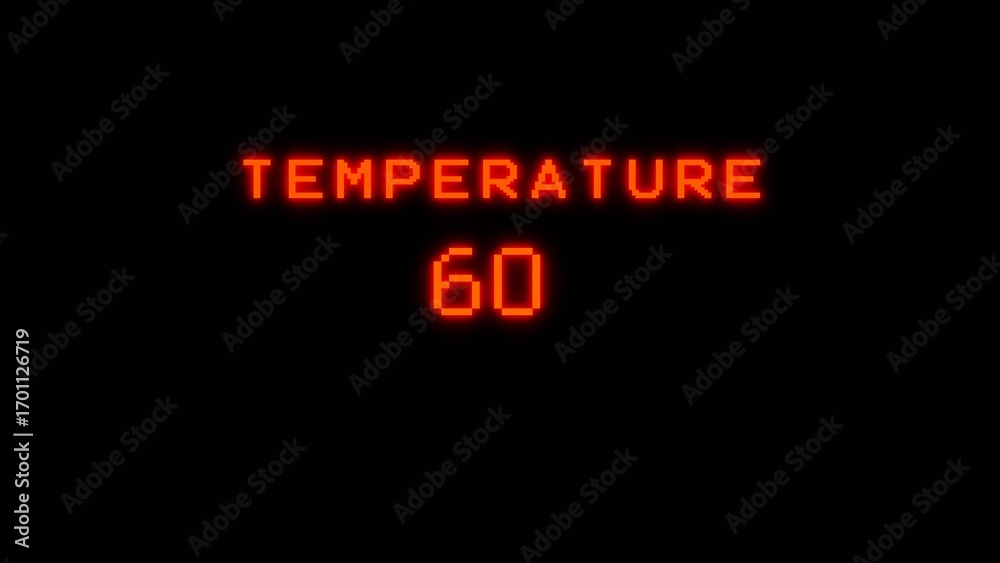 Obraz premium Thermometer 60° Celsius temperature. Climate and weather measurement.