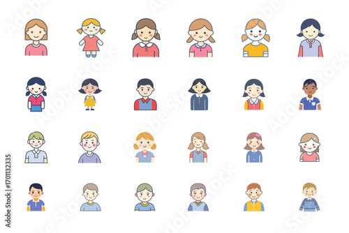 子供のアイコンまとめ