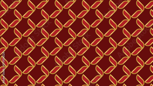 Abstract ornamental vector seamless red pattern and swatches oriental chinese new year modern simple wallpaper geometric diagonal fabric set of design elements EPS 10