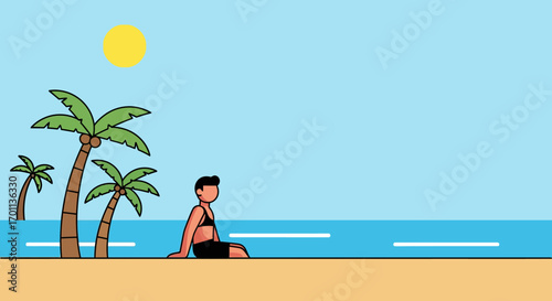 Summer Serenity A Seaside Escape Under the Sun's Gentle Gaze