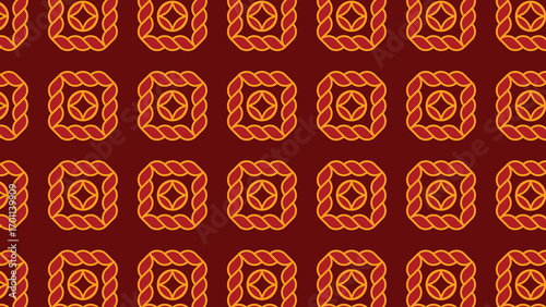 Abstract ornamental vector seamless red pattern and swatches oriental chinese new year modern simple wallpaper geometric diagonal fabric set of design elements EPS 10
