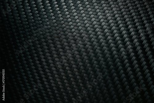 High-performance carbon fiber texture with woven pattern and aerospace engineering material aesthetics