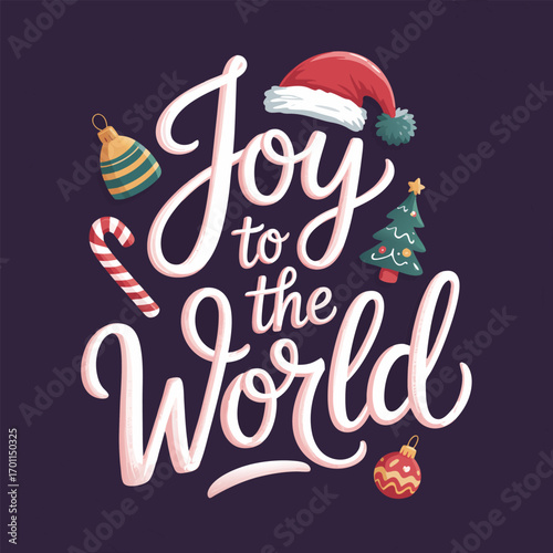Joy to the World Christmas Greeting holiday