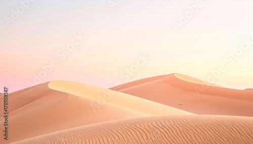 Fototapeta Naklejka Na Ścianę i Meble -  Pastel Sand Dunes at Sunset