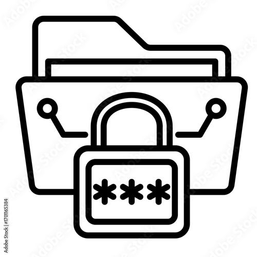 Data Encryption  Icon Element For Design	